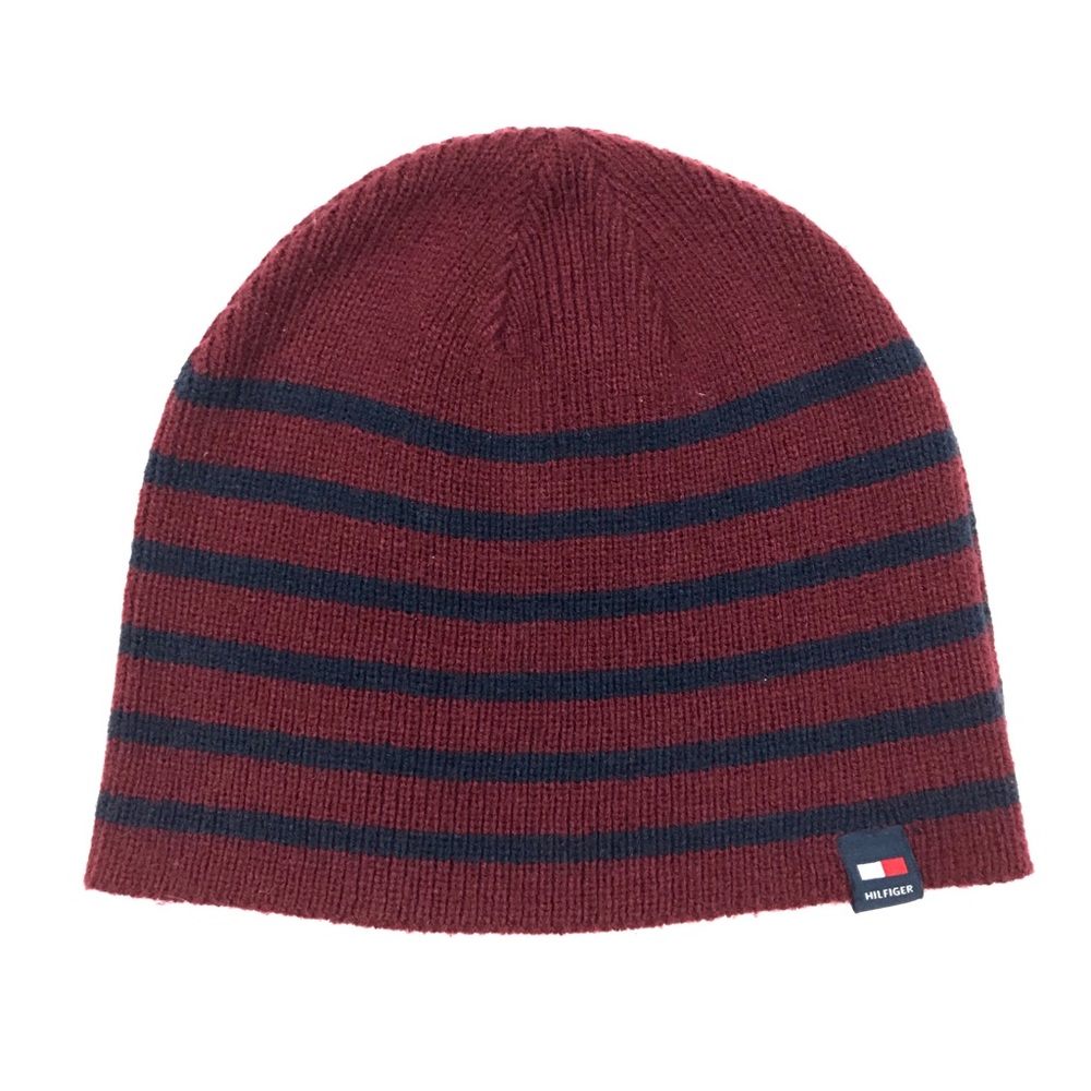Tommy Hilfiger Red/Dark Blue Stripe Beanie